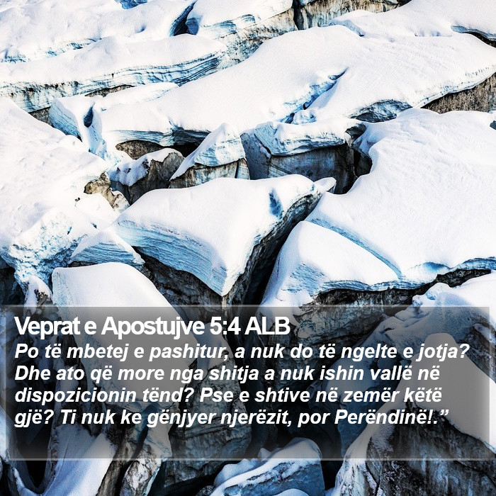 Veprat e Apostujve 5:4 ALB Bible Study