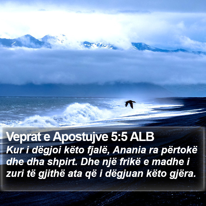 Veprat e Apostujve 5:5 ALB Bible Study