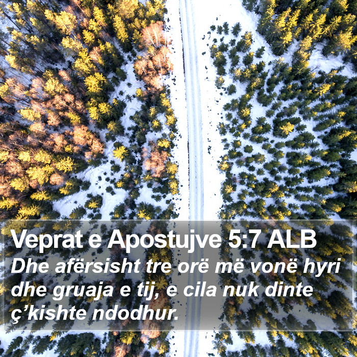 Veprat e Apostujve 5:7 ALB Bible Study