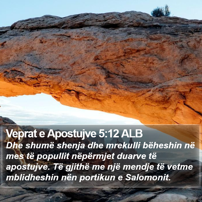 Veprat e Apostujve 5:12 ALB Bible Study