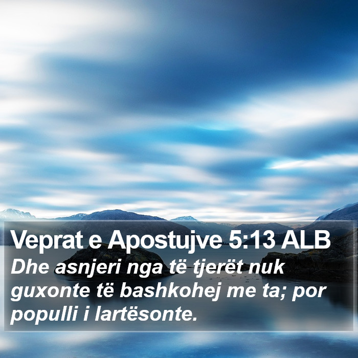 Veprat e Apostujve 5:13 ALB Bible Study