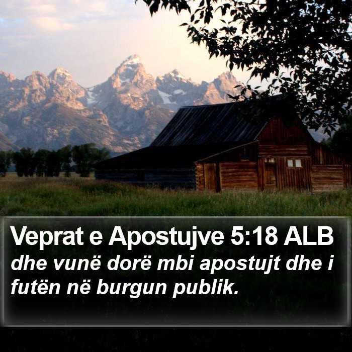 Veprat e Apostujve 5:18 ALB Bible Study