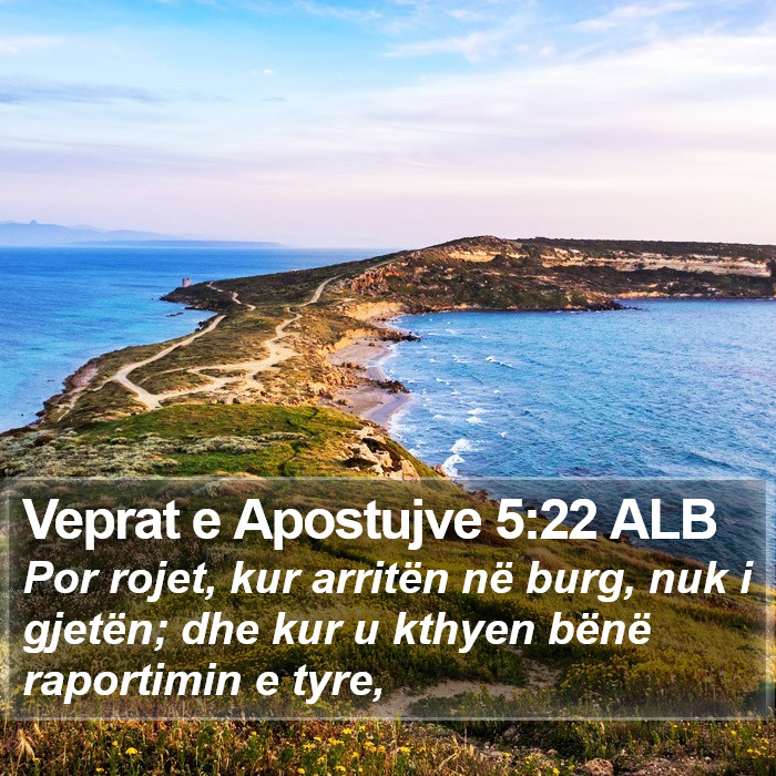 Veprat e Apostujve 5:22 ALB Bible Study