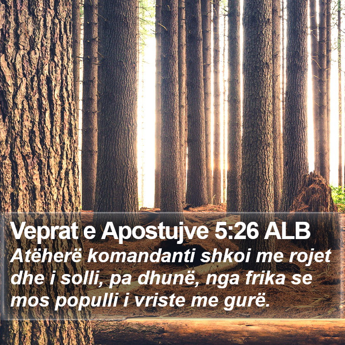 Veprat e Apostujve 5:26 ALB Bible Study