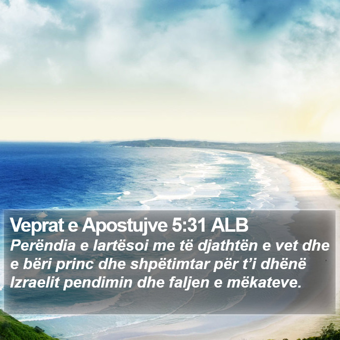 Veprat e Apostujve 5:31 ALB Bible Study