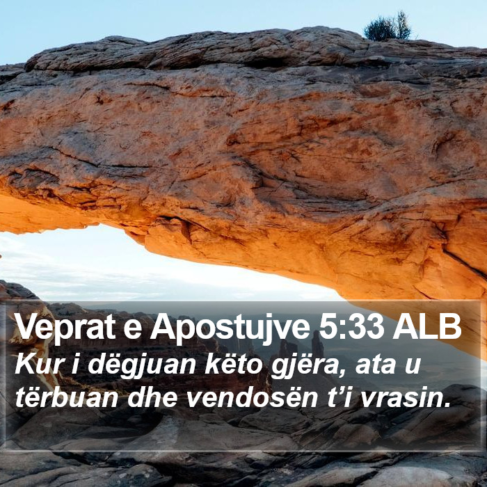 Veprat e Apostujve 5:33 ALB Bible Study