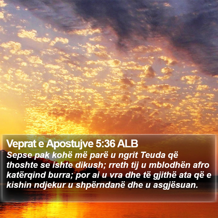 Veprat e Apostujve 5:36 ALB Bible Study