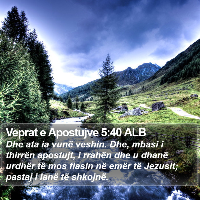 Veprat e Apostujve 5:40 ALB Bible Study