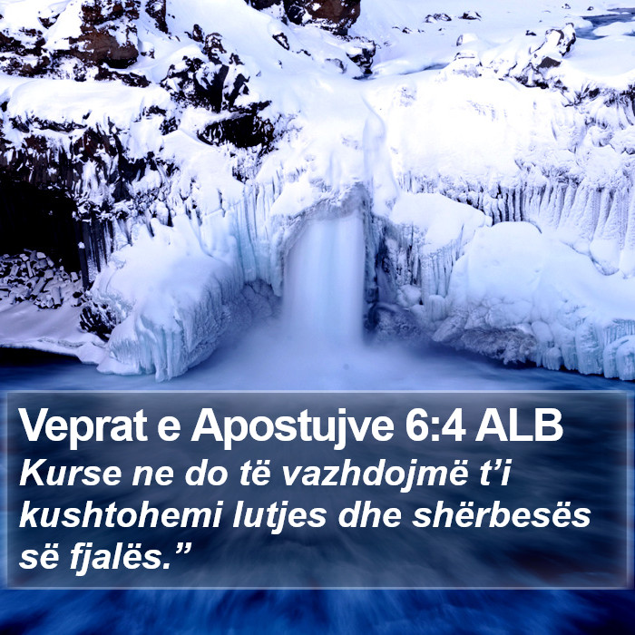 Veprat e Apostujve 6:4 ALB Bible Study