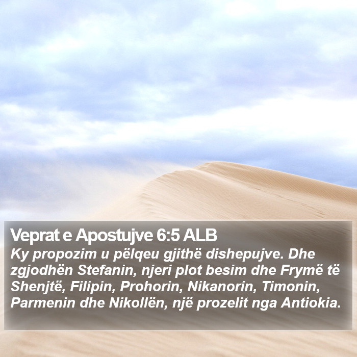 Veprat e Apostujve 6:5 ALB Bible Study