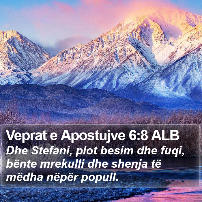 Veprat e Apostujve 6:8 ALB Bible Study