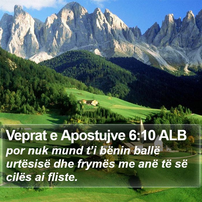 Veprat e Apostujve 6:10 ALB Bible Study