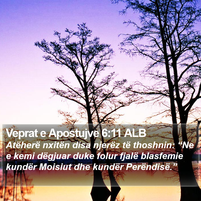 Veprat e Apostujve 6:11 ALB Bible Study