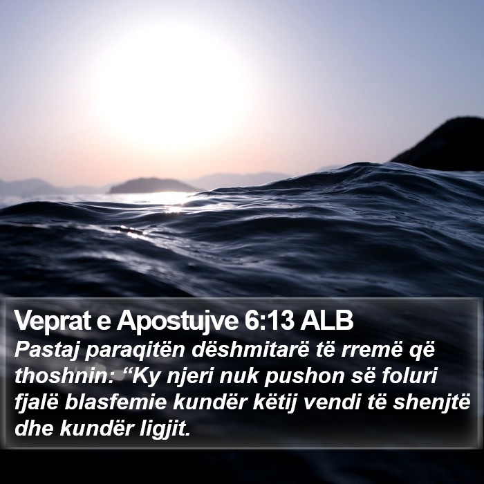 Veprat e Apostujve 6:13 ALB Bible Study