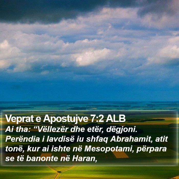 Veprat e Apostujve 7:2 ALB Bible Study