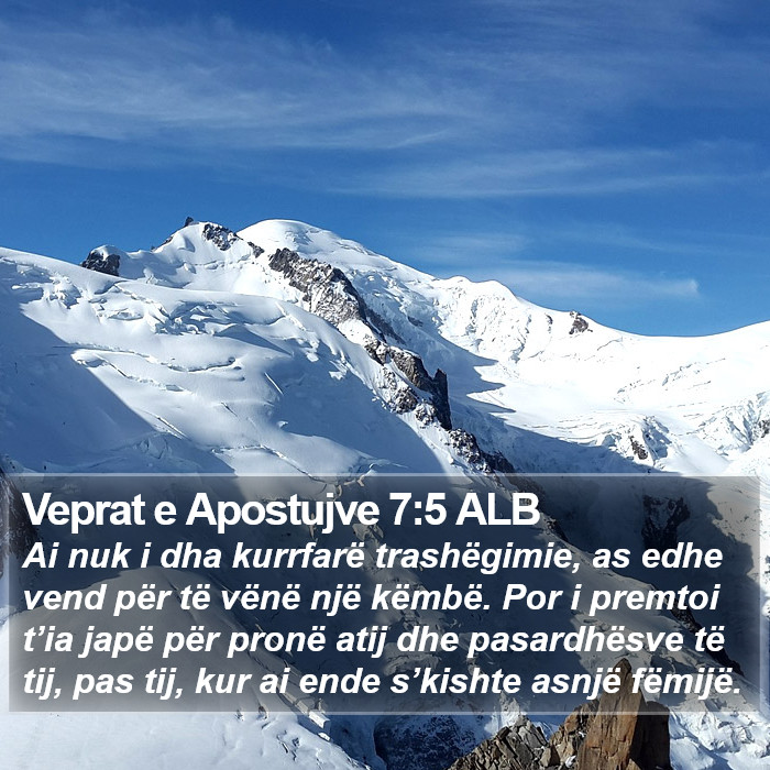 Veprat e Apostujve 7:5 ALB Bible Study