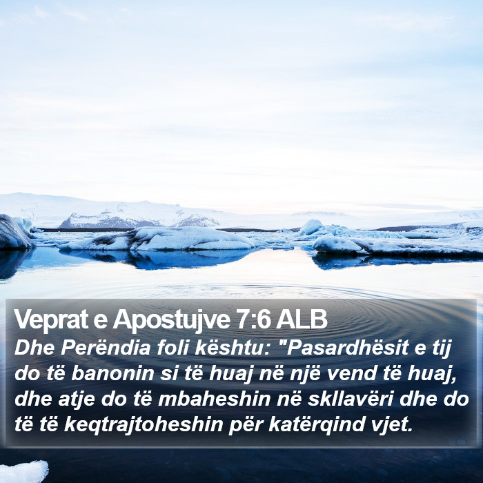 Veprat e Apostujve 7:6 ALB Bible Study