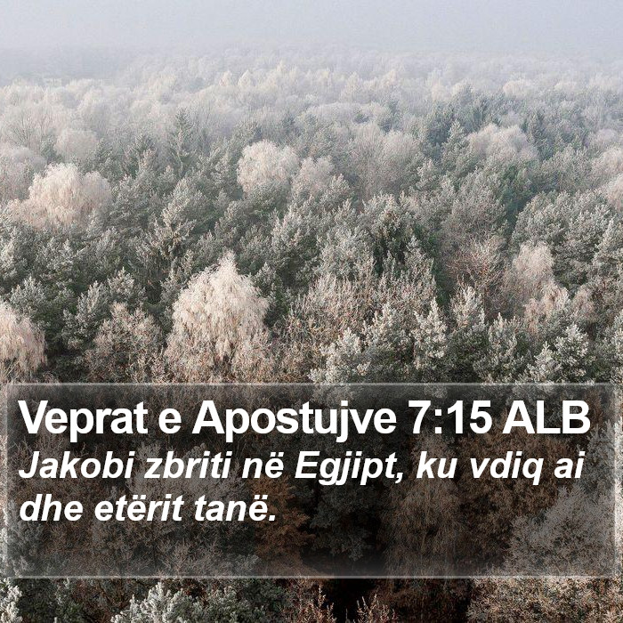 Veprat e Apostujve 7:15 ALB Bible Study