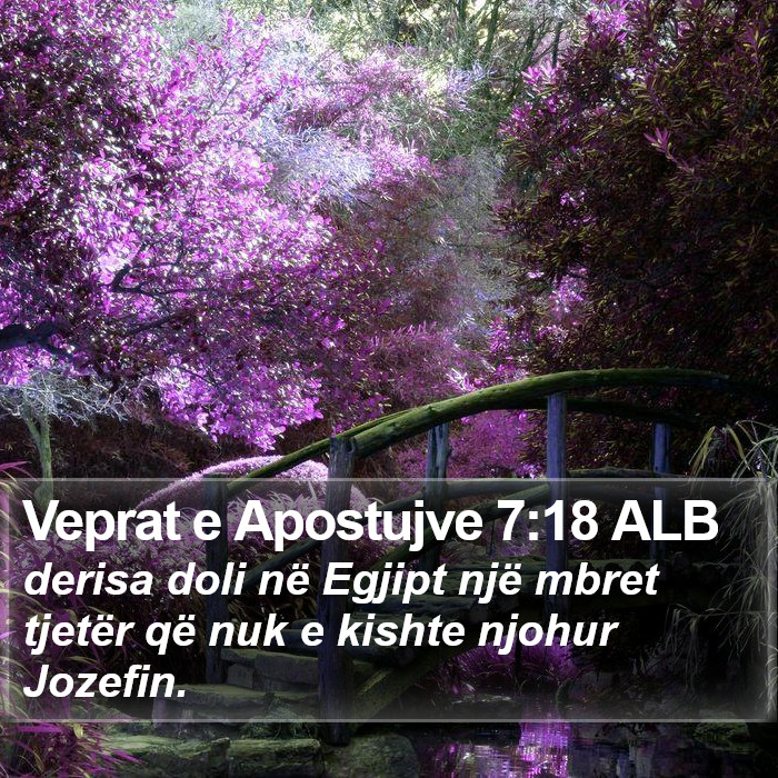 Veprat e Apostujve 7:18 ALB Bible Study