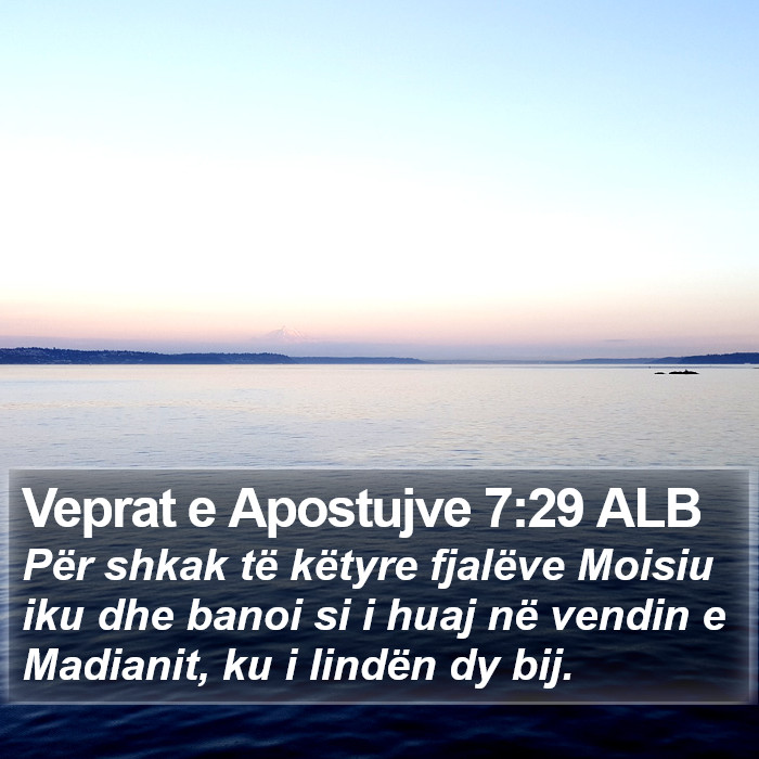 Veprat e Apostujve 7:29 ALB Bible Study