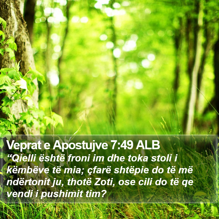 Veprat e Apostujve 7:49 ALB Bible Study