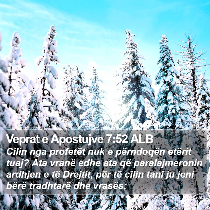 Veprat e Apostujve 7:52 ALB Bible Study