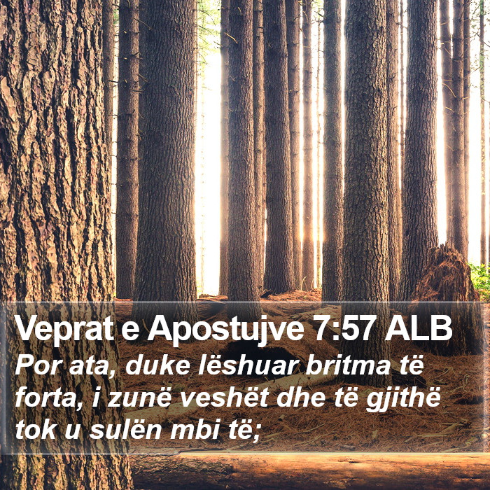 Veprat e Apostujve 7:57 ALB Bible Study