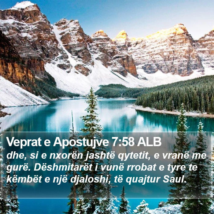 Veprat e Apostujve 7:58 ALB Bible Study