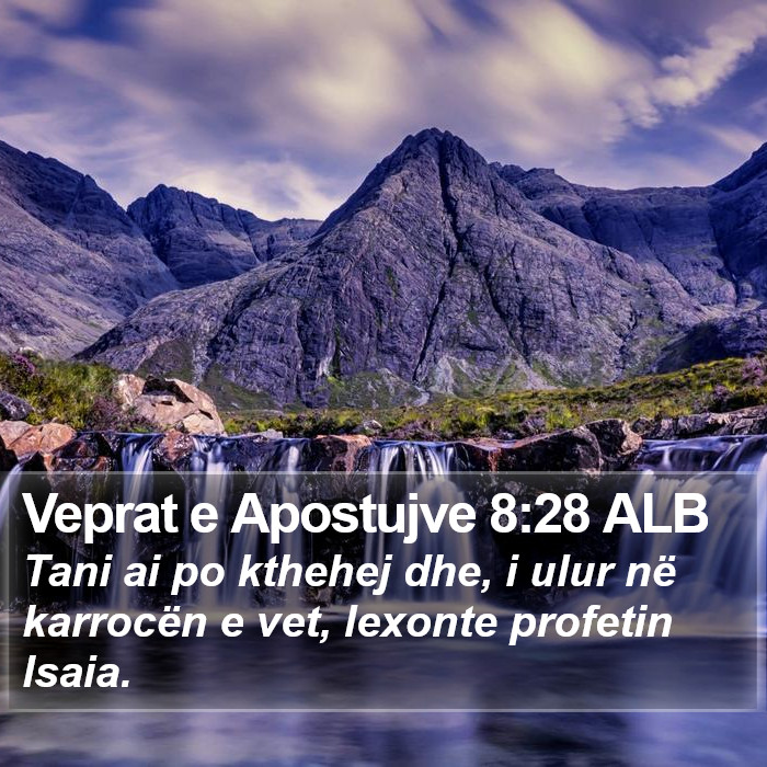 Veprat e Apostujve 8:28 ALB Bible Study