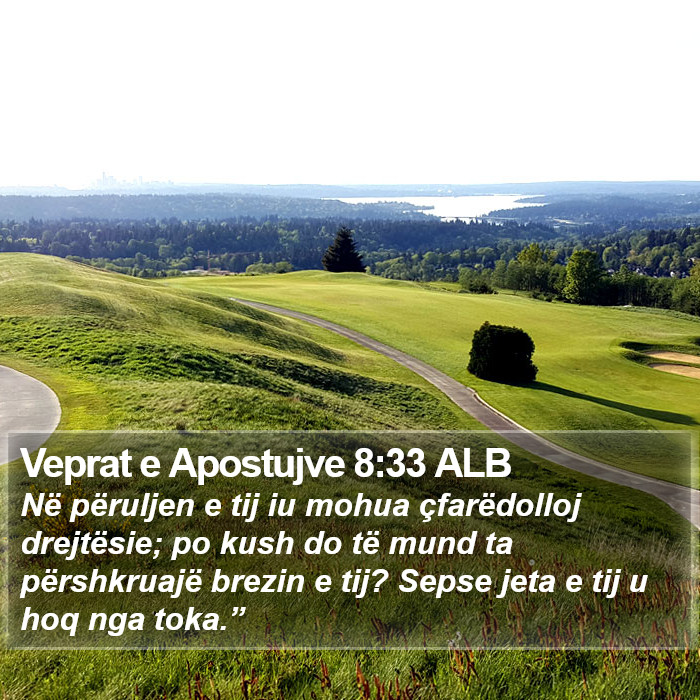 Veprat e Apostujve 8:33 ALB Bible Study