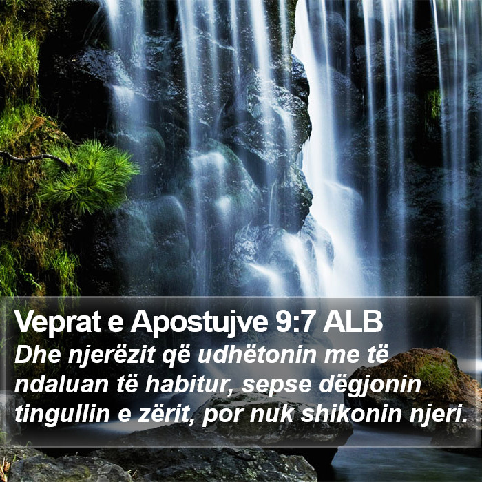 Veprat e Apostujve 9:7 ALB Bible Study