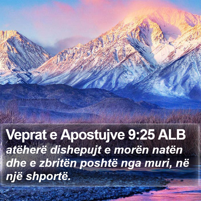 Veprat e Apostujve 9:25 ALB Bible Study