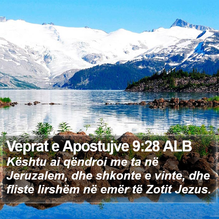 Veprat e Apostujve 9:28 ALB Bible Study