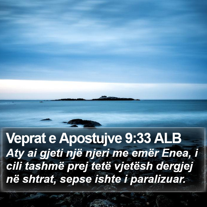 Veprat e Apostujve 9:33 ALB Bible Study