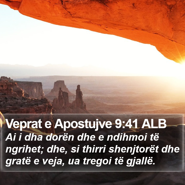 Veprat e Apostujve 9:41 ALB Bible Study