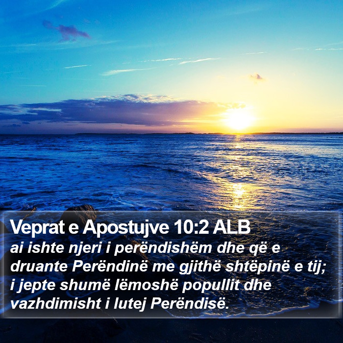 Veprat e Apostujve 10:2 ALB Bible Study