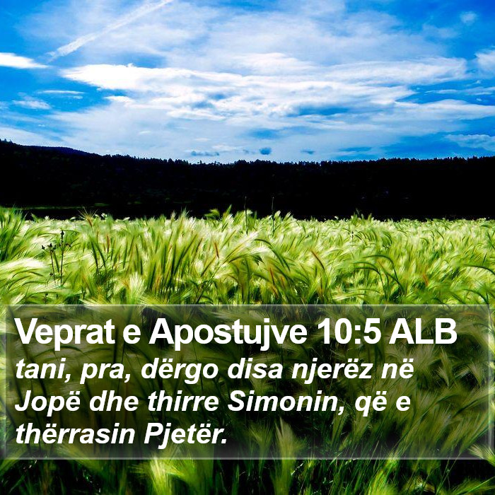 Veprat e Apostujve 10:5 ALB Bible Study