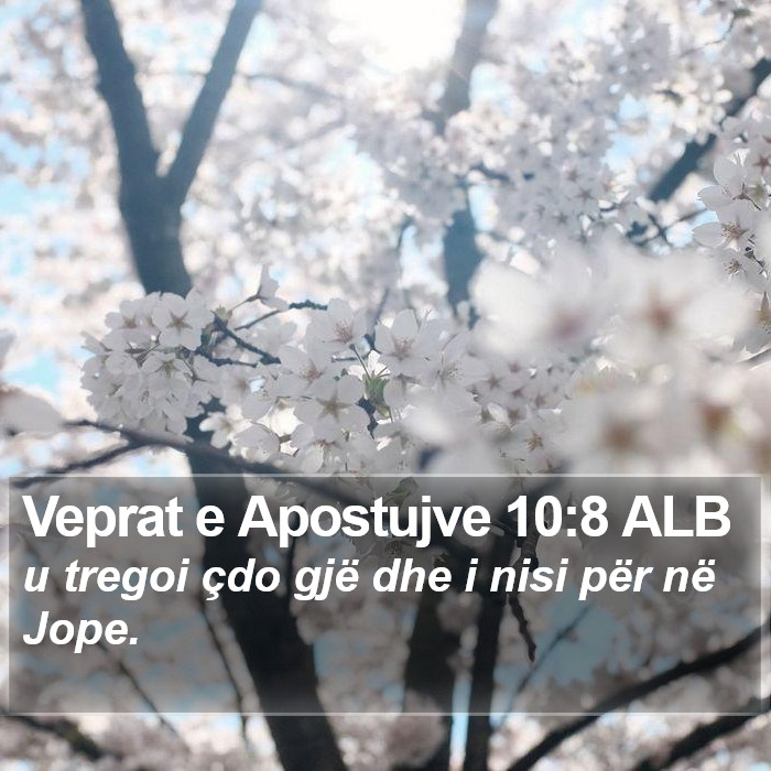 Veprat e Apostujve 10:8 ALB Bible Study