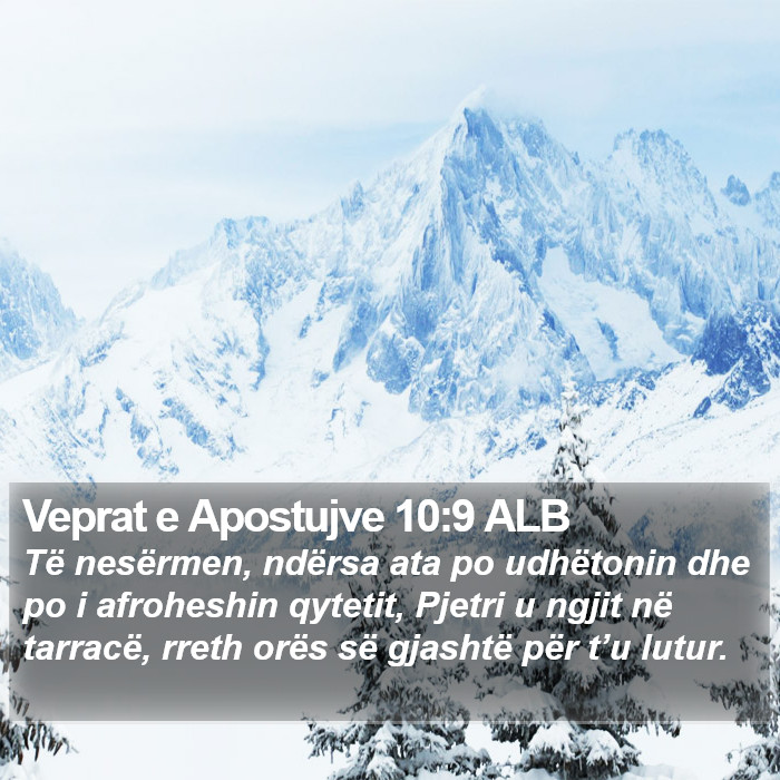 Veprat e Apostujve 10:9 ALB Bible Study