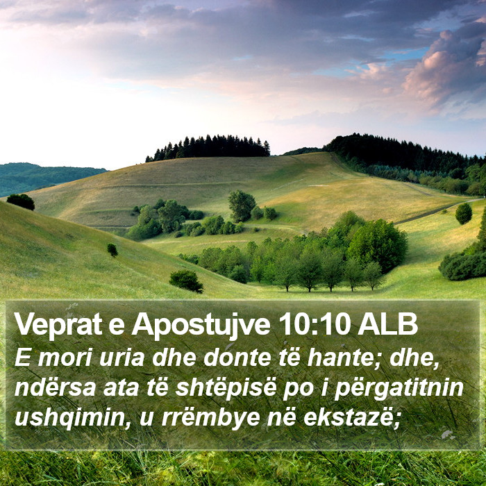 Veprat e Apostujve 10:10 ALB Bible Study