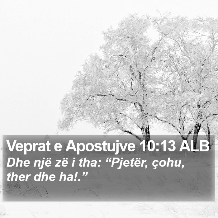 Veprat e Apostujve 10:13 ALB Bible Study