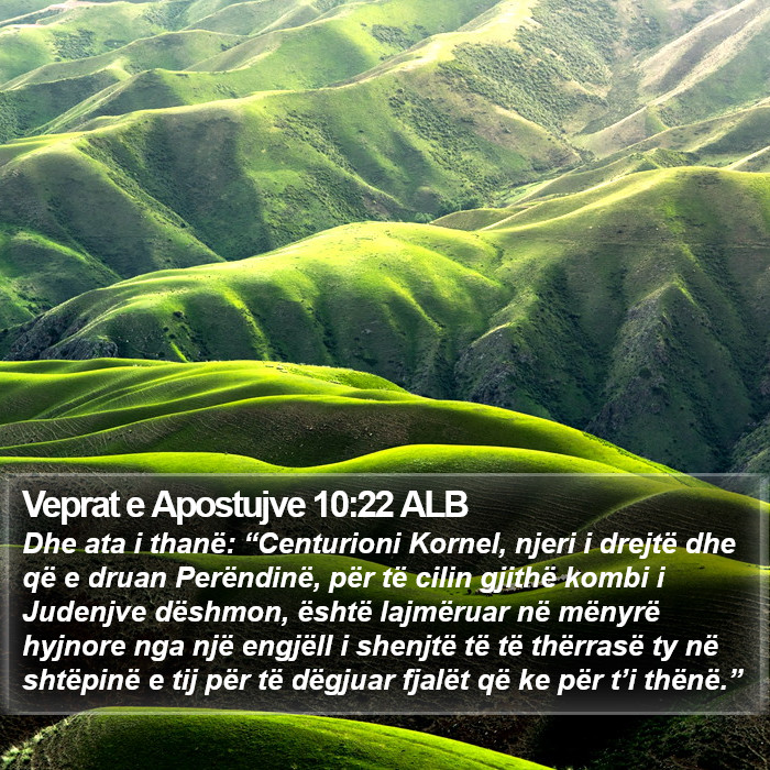 Veprat e Apostujve 10:22 ALB Bible Study