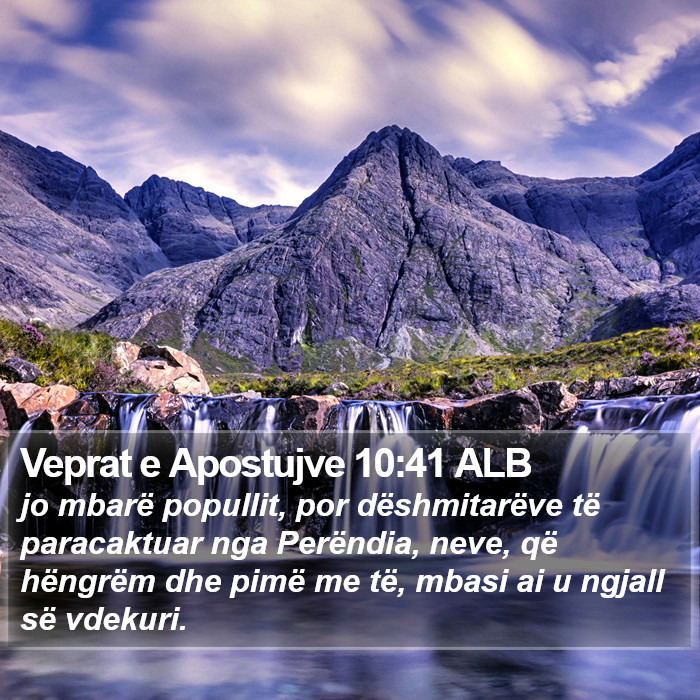 Veprat e Apostujve 10:41 ALB Bible Study