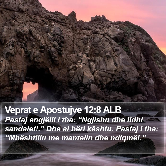 Veprat e Apostujve 12:8 ALB Bible Study