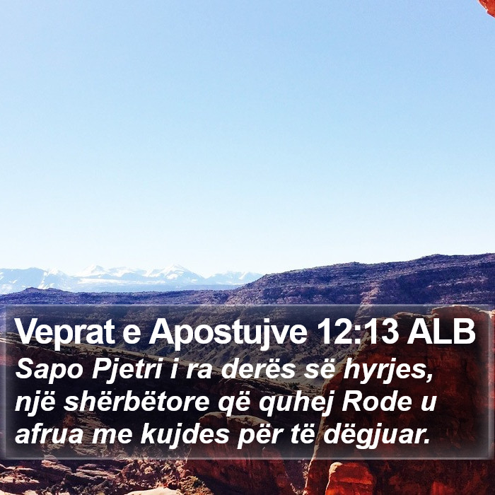Veprat e Apostujve 12:13 ALB Bible Study