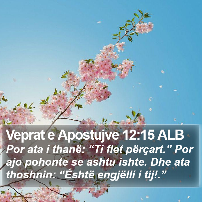 Veprat e Apostujve 12:15 ALB Bible Study