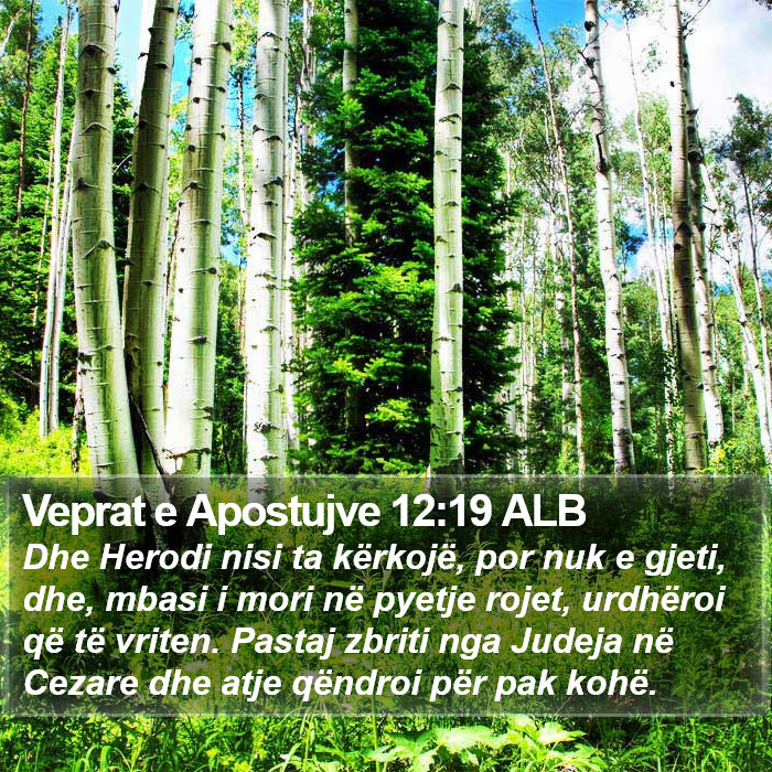 Veprat e Apostujve 12:19 ALB Bible Study