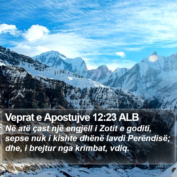 Veprat e Apostujve 12:23 ALB Bible Study