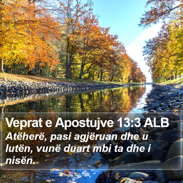 Veprat e Apostujve 13:3 ALB Bible Study