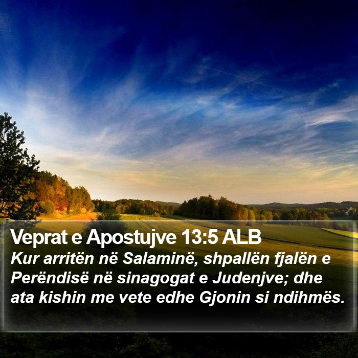 Veprat e Apostujve 13:5 ALB Bible Study